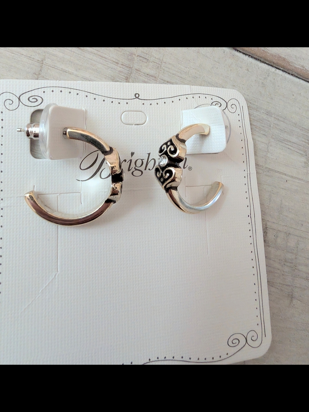 Brighton Alcazar Medley Heart Post Hoop Earrings